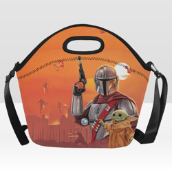 mandalorian neoprene lunch bag, lunch box