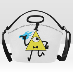 bill cipher neoprene lunch bag, lunch box