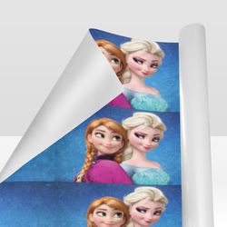 frozen gift wrapping paper 58"x 23" (1 roll)