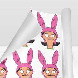 louise belcher bobs burgers gift wrapping paper 58"x 23" (1 roll)