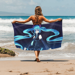 hatsune miku beach towel