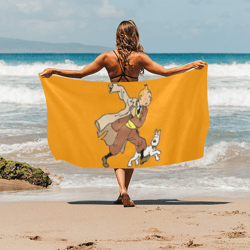 tintin beach towel