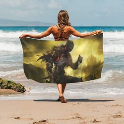 dark souls beach towel