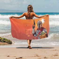 mandalorian beach towel