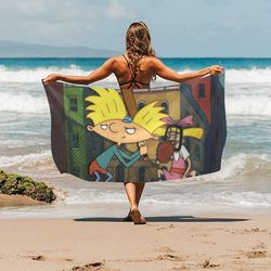 hey arnold beach towel