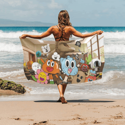 gumball beach towel