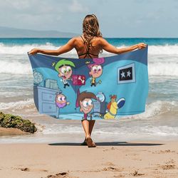 fairly oddparents beach towel