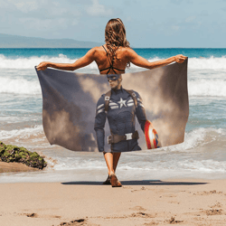 captain america beach towel