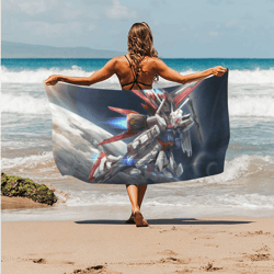 gundam beach towel