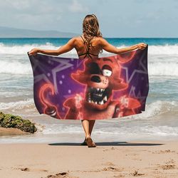 foxy fnaf beach towel