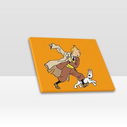 tintin frame canvas print