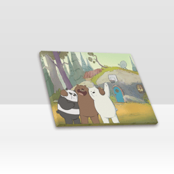 we bare bears frame canvas print