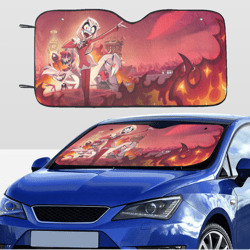 hazbin hotel car sunshade