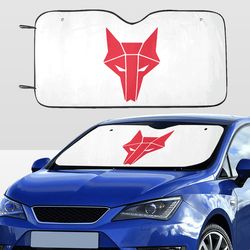 red rising howler car sunshade