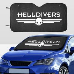 helldivers car sunshade