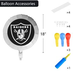 raiders foil balloon