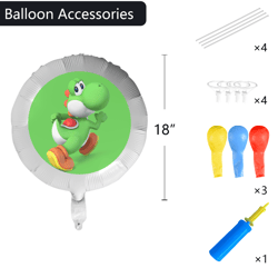 yoshi foil balloon