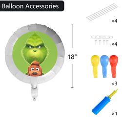 grinch foil balloon