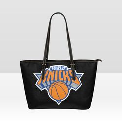 new york knicks leather tote bag