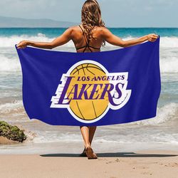 los angeles lakers beach towel