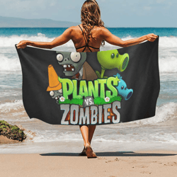 plants vs zombies beach towel