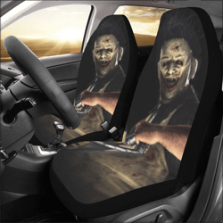 Leatherface Car Seat Covers Set Of 2 Universal Size