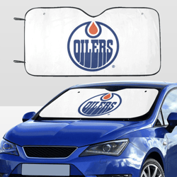 edmonton oilers car sunshade