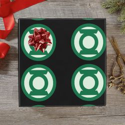 green lantern gift wrapping paper
