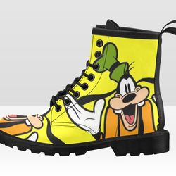 goofy vegan leather boots