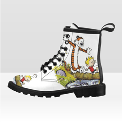 calvin and hobbes vegan leather boots