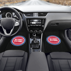 detroit pistons front car floor mats set of 2