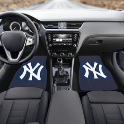 new york yankees front car floor mats set of 2