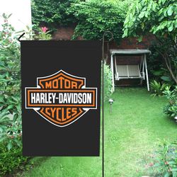 harley davidson garden flag