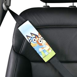 bluey and bingo car seat belt cover