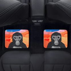 gorilla tag monkey back car floor mats set of 2