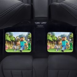 minecraft back car floor mats set of 2