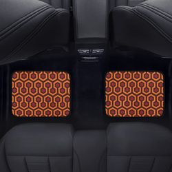 overlook hotel rug back car floor mats set of 2