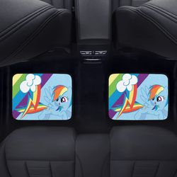 rainbow dash back car floor mats set of 2