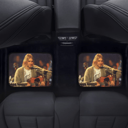 kurt cobain back car floor mats set of 2