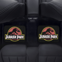 jurassic park back car floor mats set of 2