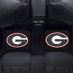 georgia bulldogs back car floor mats set of 2