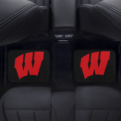 Wisconsin Badgers Back Car Floor Mats Set Of 2