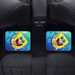 spongebob back car floor mats set of 2