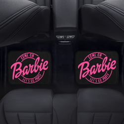 come on barbie lets go party back car floor mats set of 2