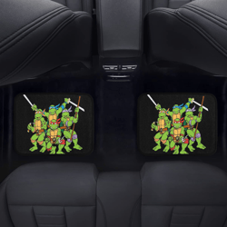 ninja turtle back car floor mats set of 2