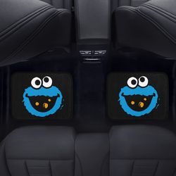 cookie monster back car floor mats set of 2