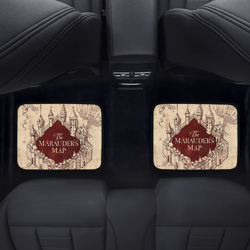 Marauders Map Harry Potter Back Car Floor Mats Set Of 2