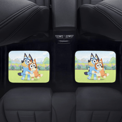 bluey and bingo back car floor mats set of 2