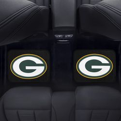 Green Bay Packers Back Car Floor Mats Set Of 2