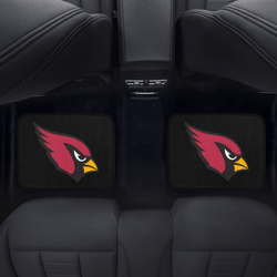 arizona cardinals back car floor mats set of 2